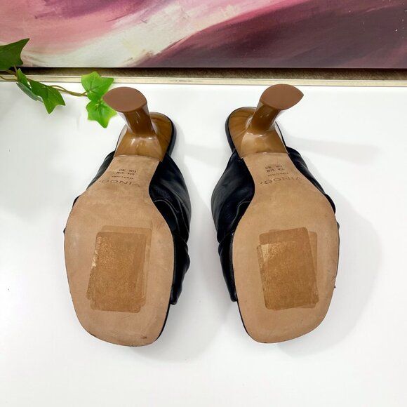 Vince Women's Qiqi Slip On Embellished High Heel Sandals in Black Size 6.5 - Picture 12 of 14